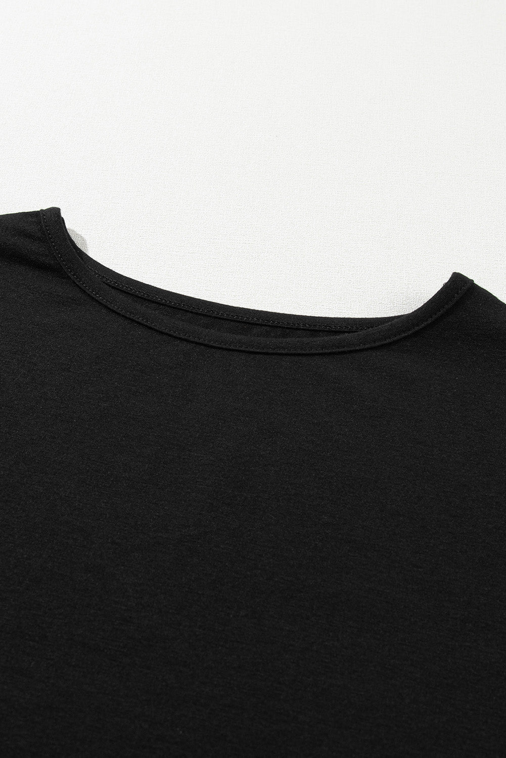 Wide‑Leg Black Lounge Set – Short Sleeve Top + Matching Pants