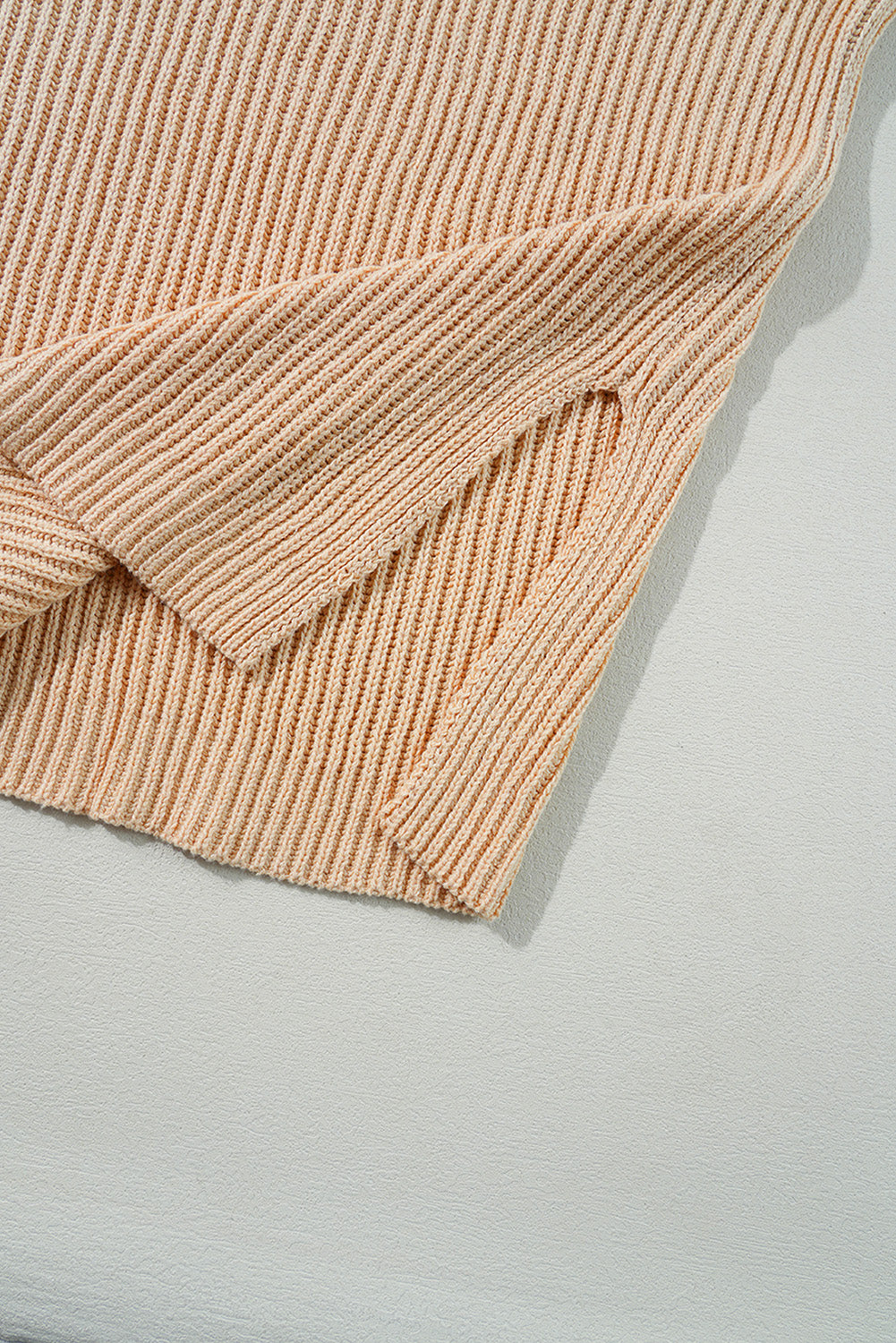 Apricot Drop Shoulder Sweater