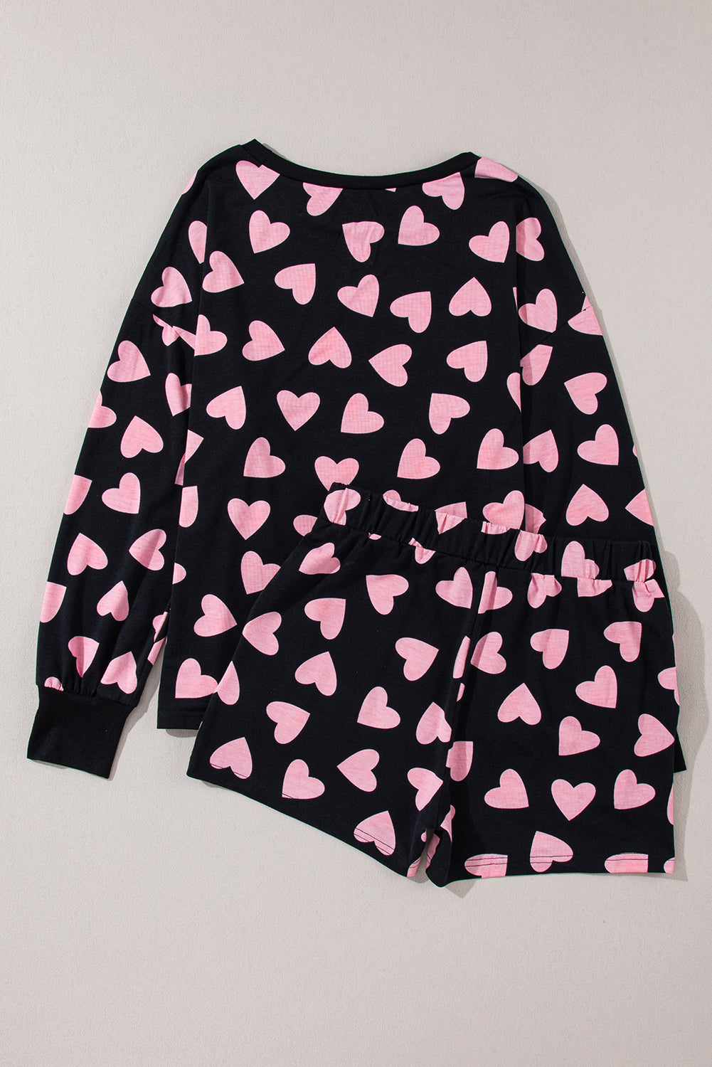 Black Valentine Heart Lounge Set