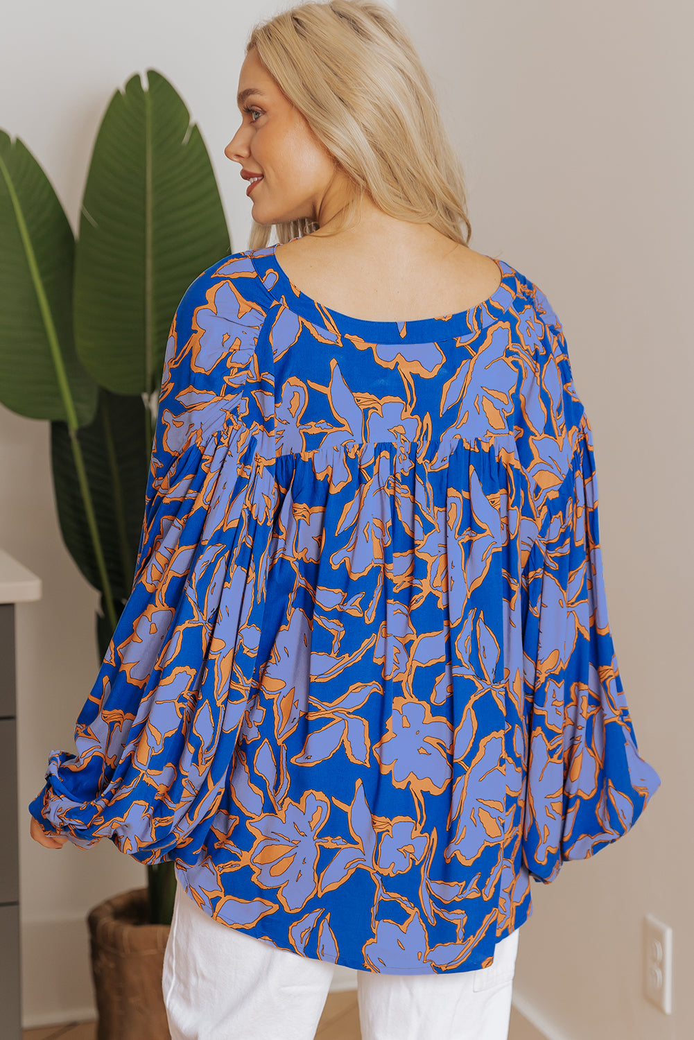Bloom Boldly Balloon Sleeve Blouse