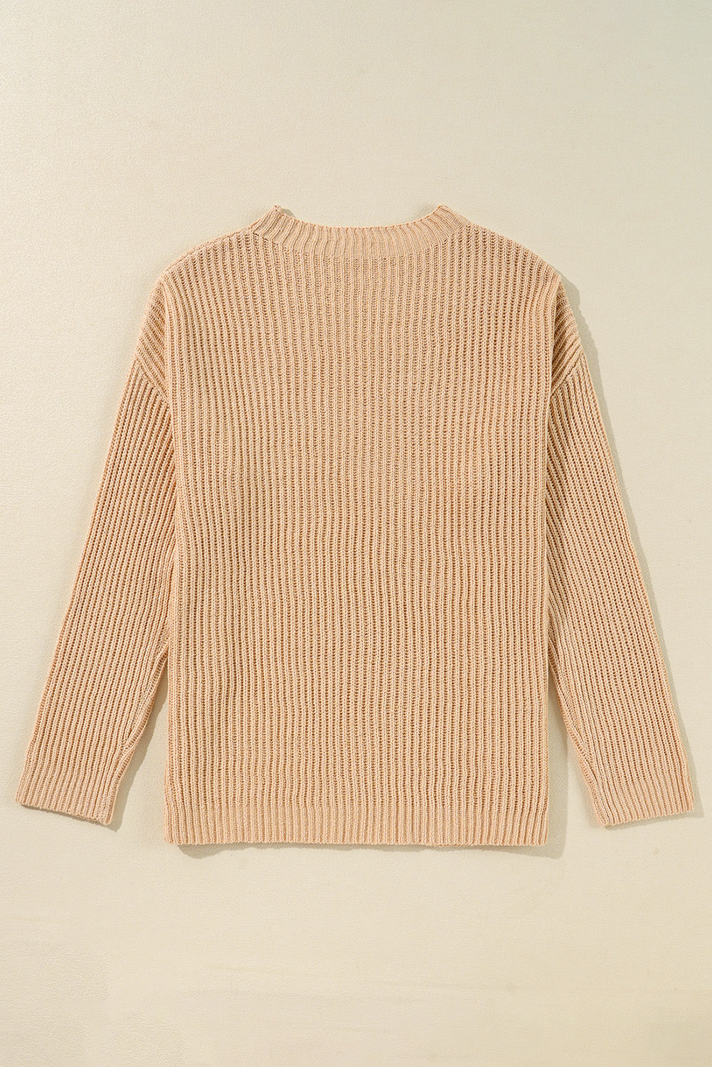 Apricot Drop Shoulder Sweater