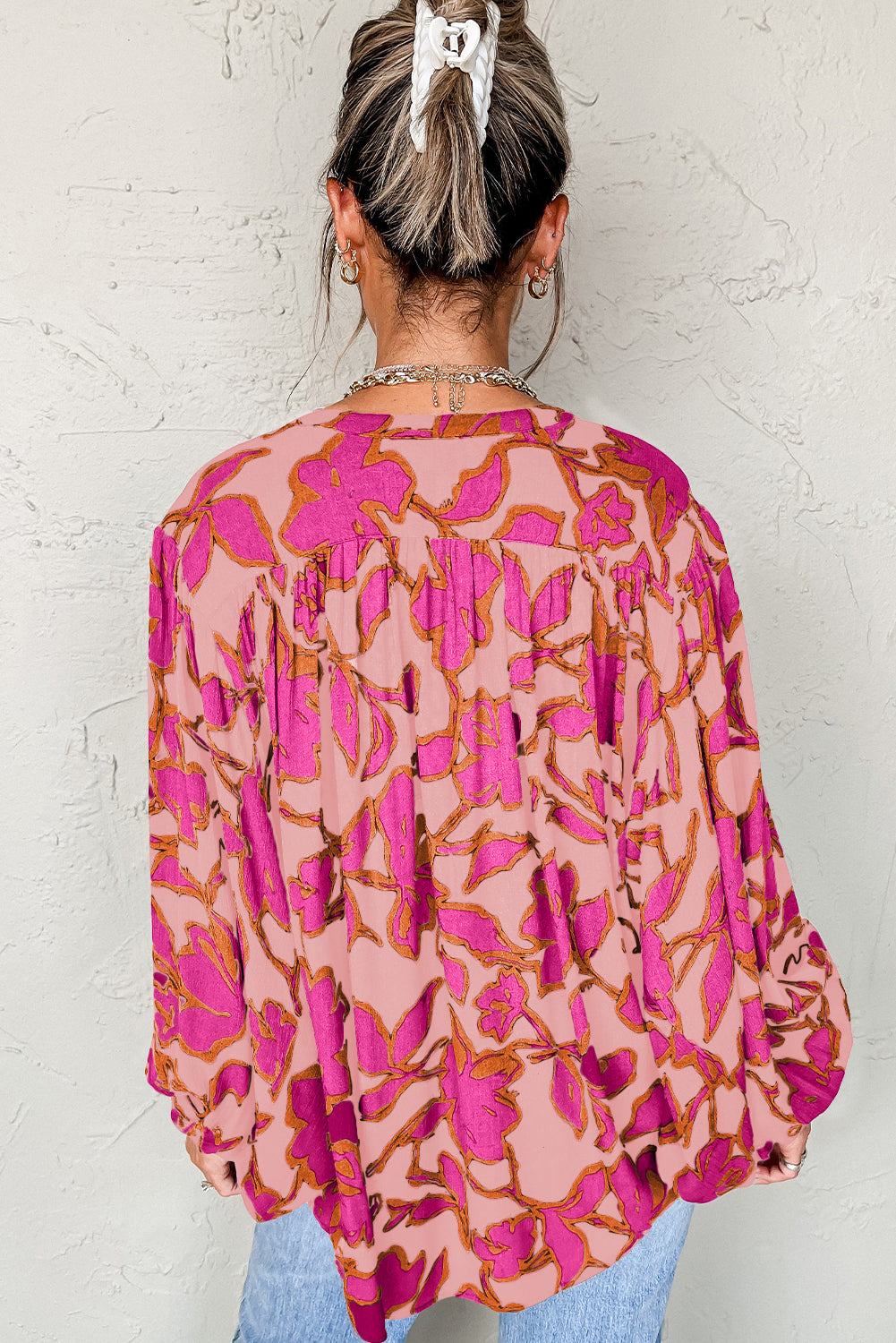 Bloom Boldly Balloon Sleeve Blouse