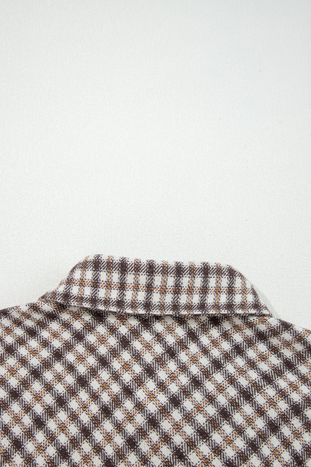 Casual Corduroy Plaid Shacket