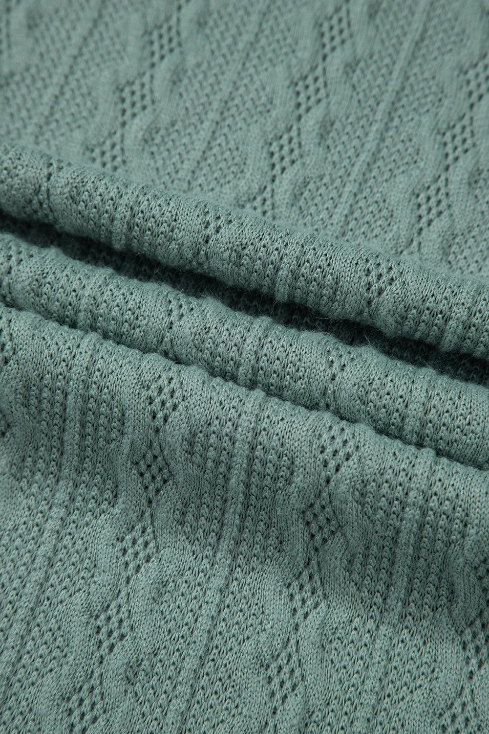 Canton Knit Side Pockets Open Front Cardigan