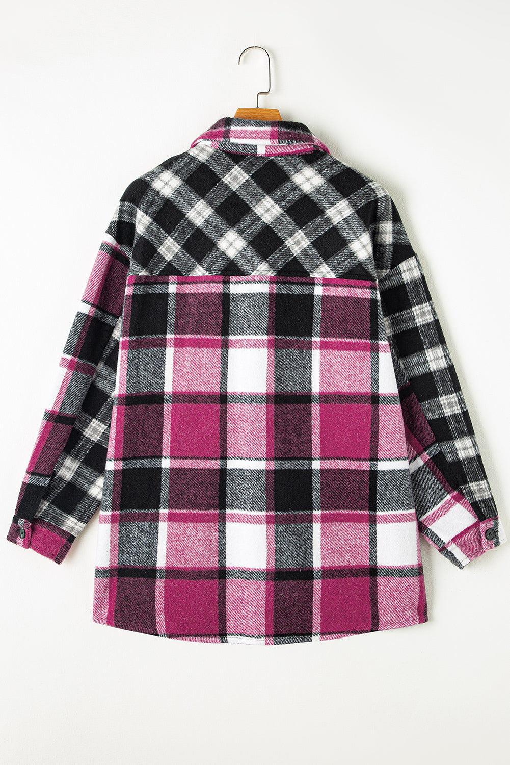 Black Plaid Colorblock