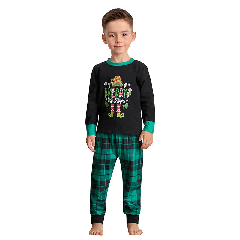 Christmas Family Matching Pajamas Reindeer Kids