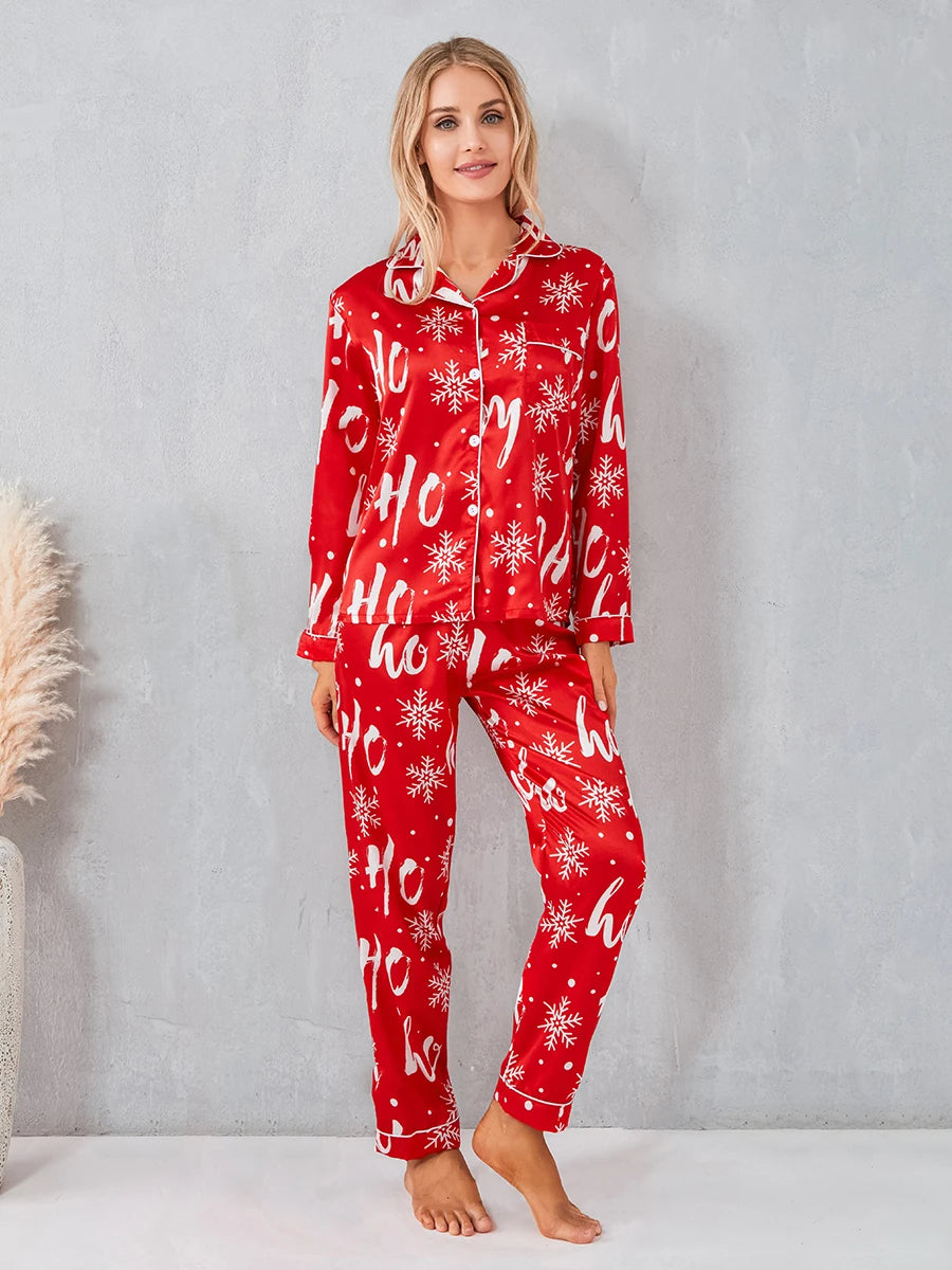Gift 2 Piece Pajamas Set Long Sleeve