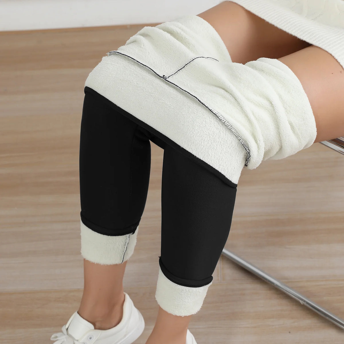 Velvet Leggings High Waist
