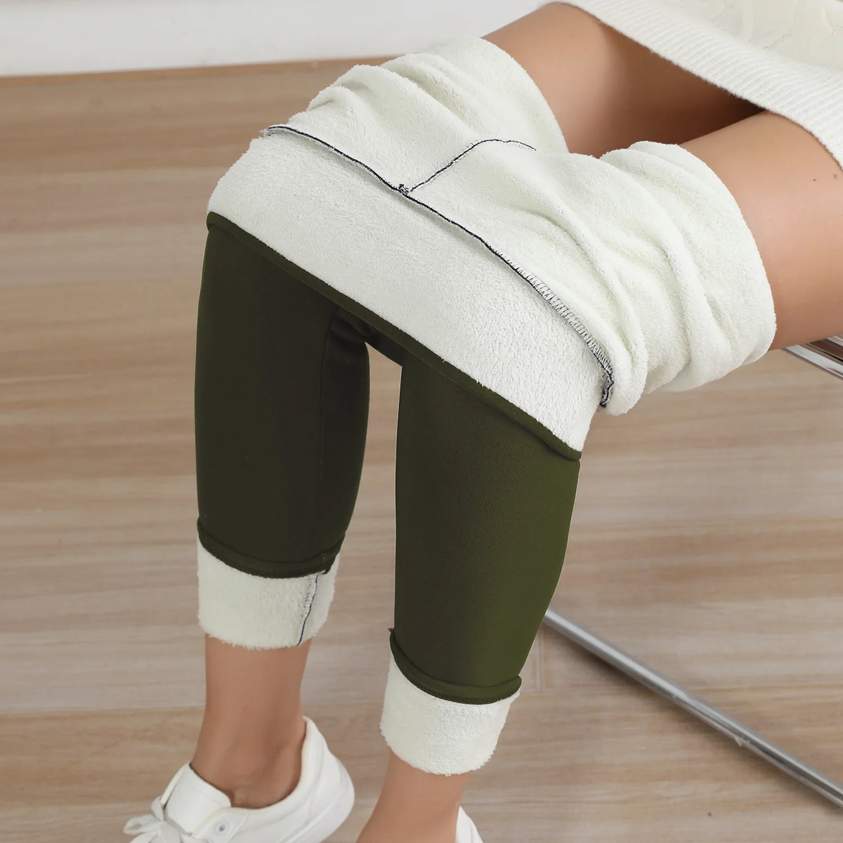 Velvet Leggings High Waist