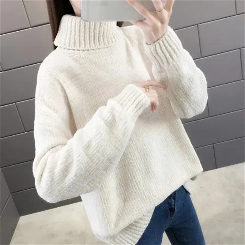 Chenille Turtleneck Sweater