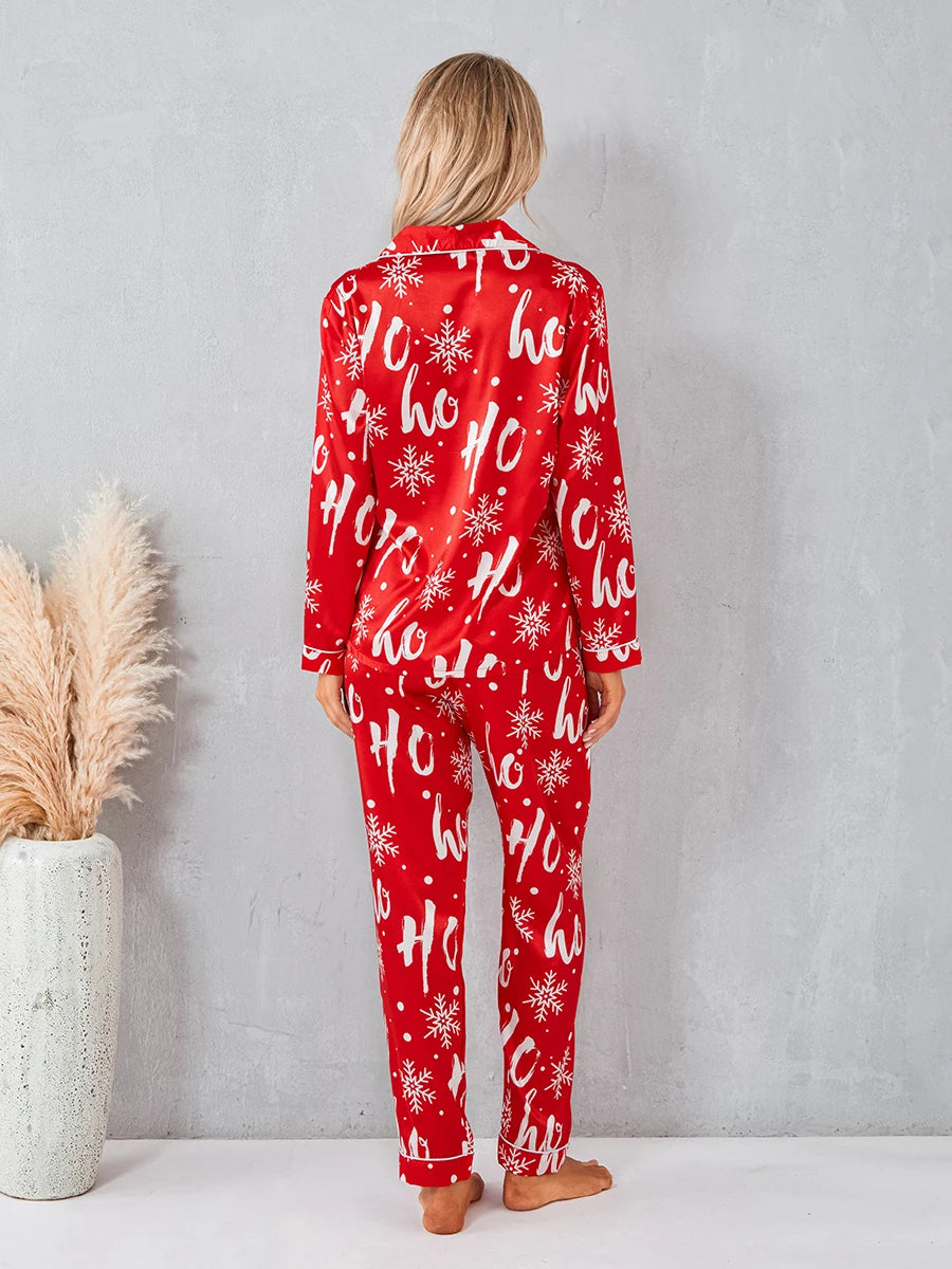 Gift 2 Piece Pajamas Set Long Sleeve