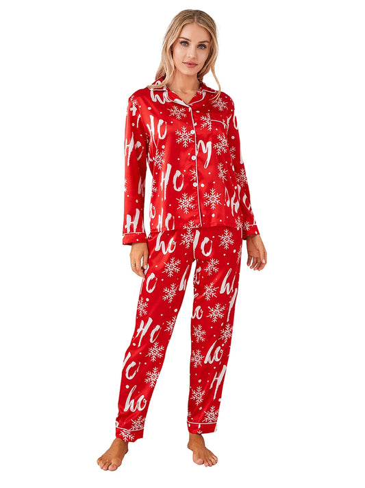 Gift 2 Piece Pajamas Set Long Sleeve