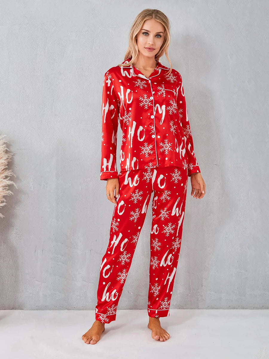 Gift 2 Piece Pajamas Set Long Sleeve