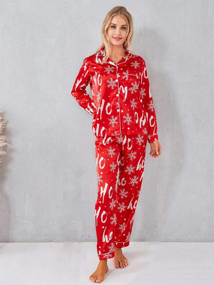 Gift 2 Piece Pajamas Set Long Sleeve