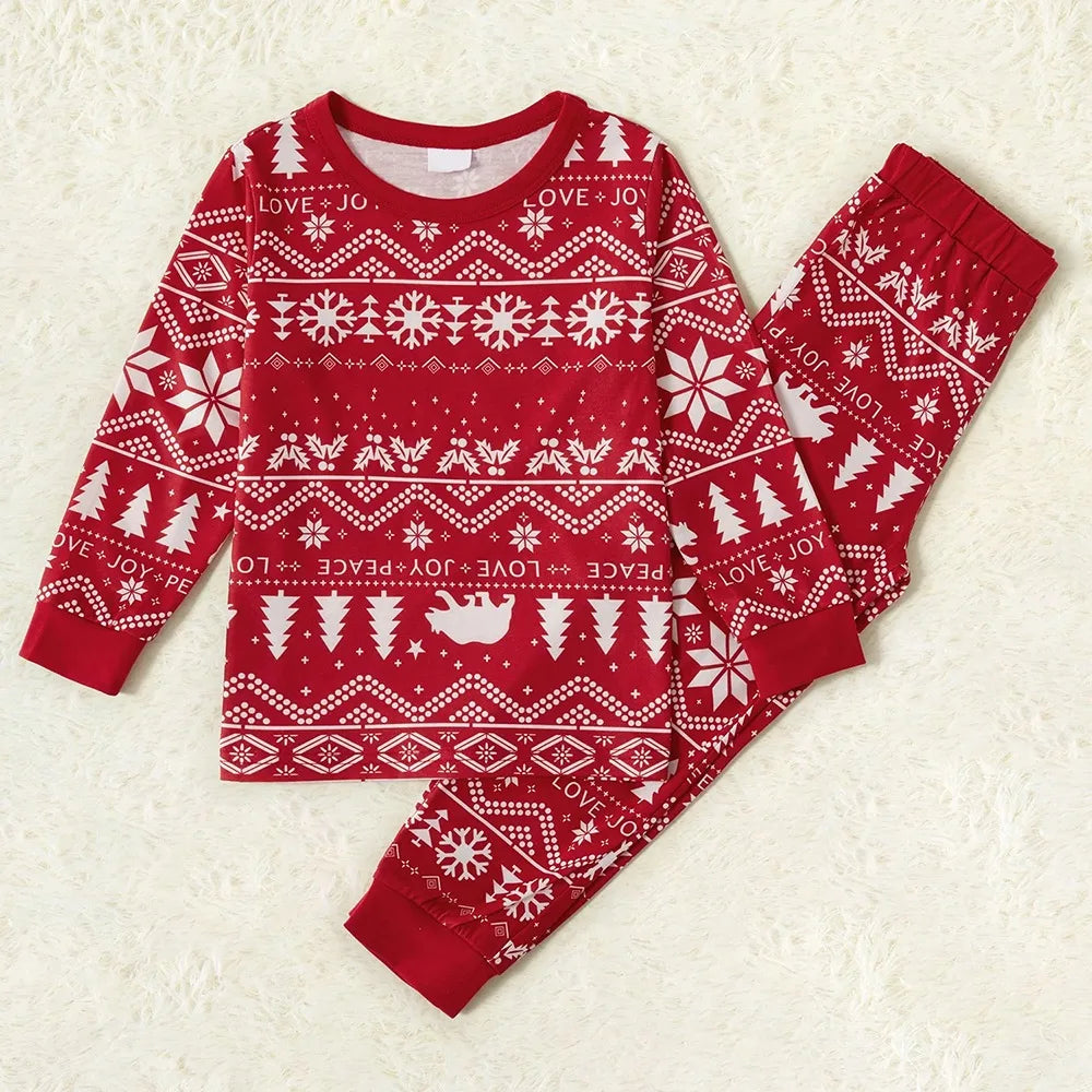 Long Sleeve Holiday Sets Sleepwear Set