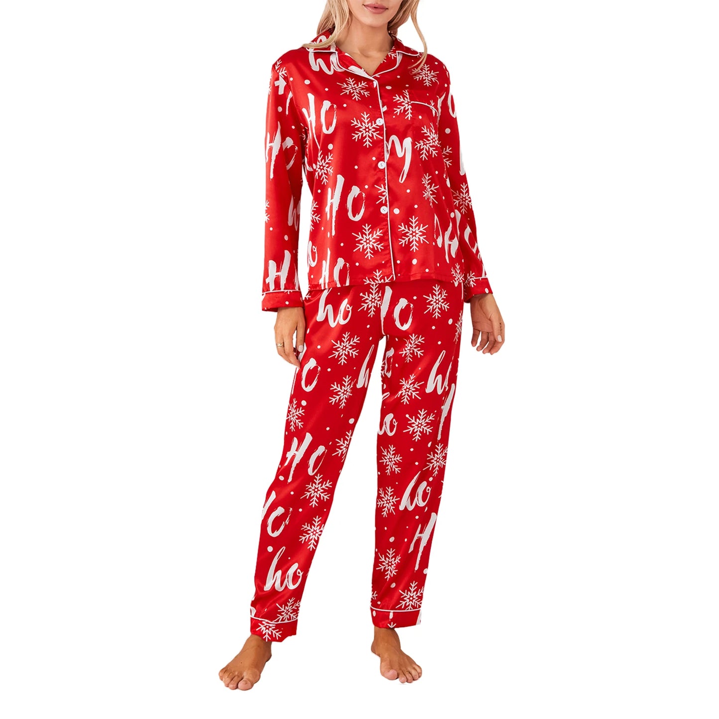 Gift 2 Piece Pajamas Set Long Sleeve