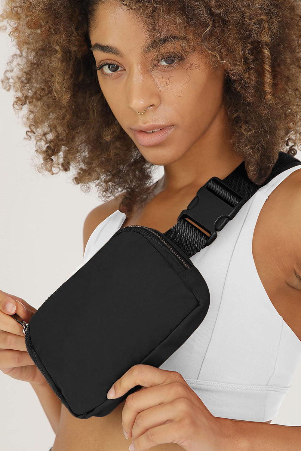 Black Crossbody Chest Bag