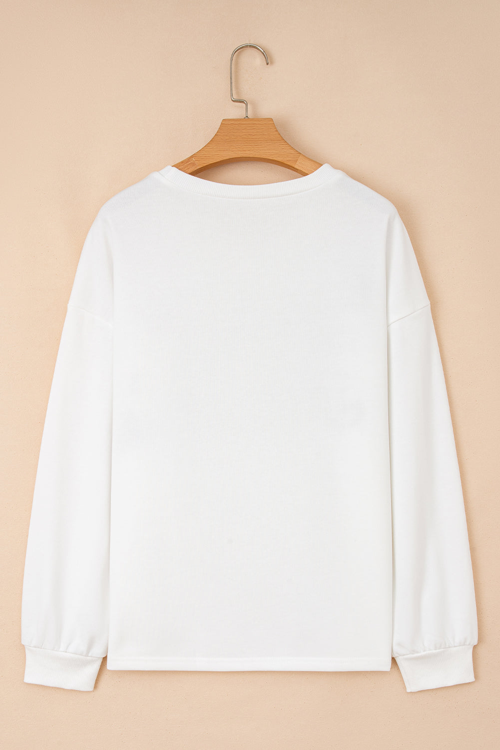 White HOLLY JOLLY Pullover Sweatshirt