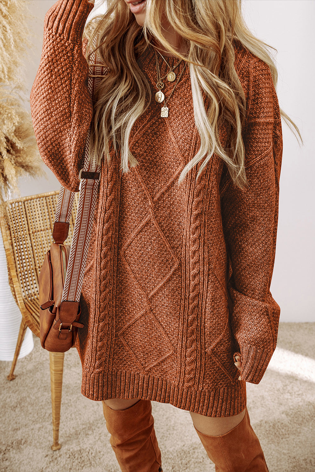 Knit Fit Sweater Dress